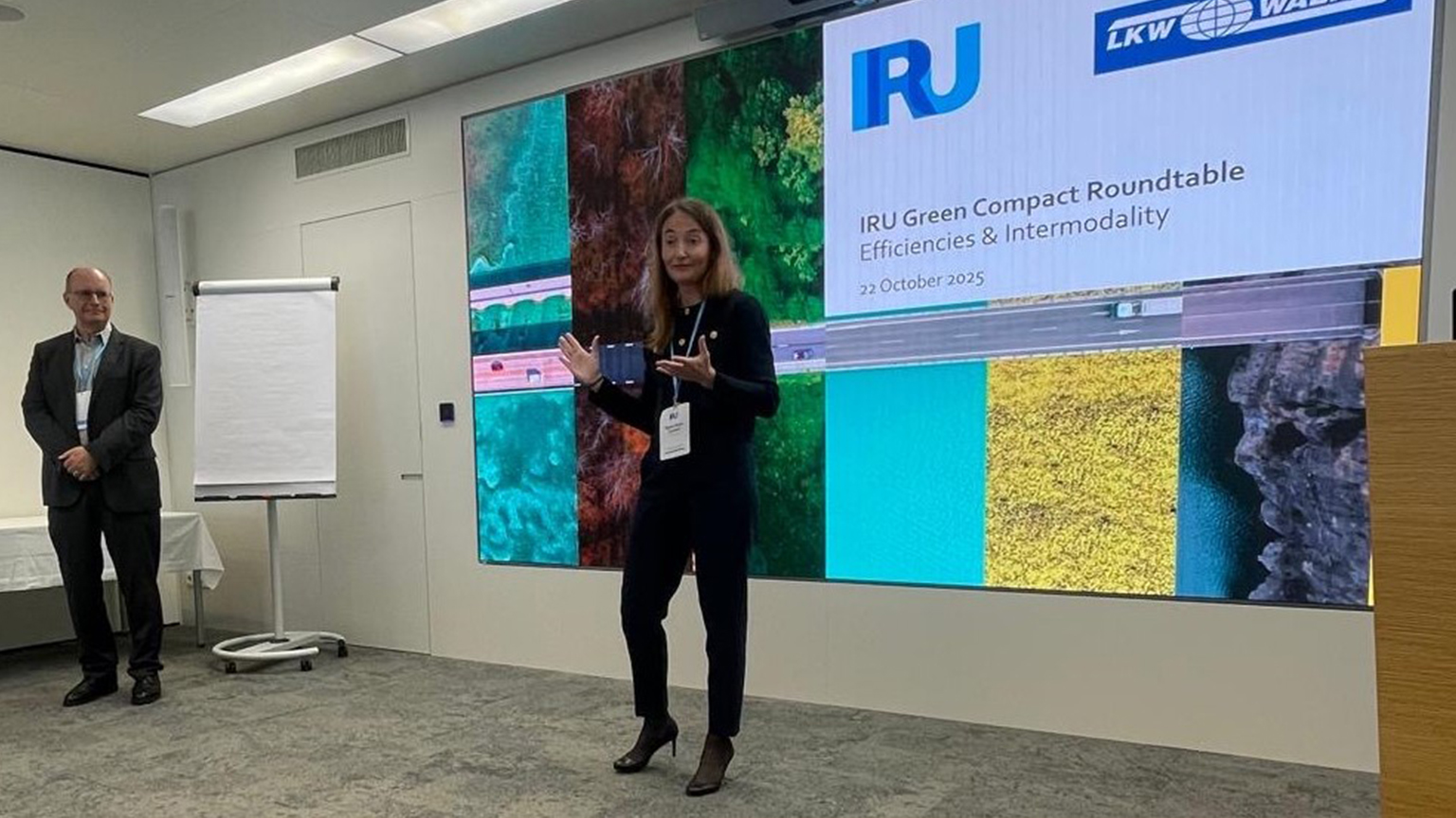 Intermodality fuels IRU Green Compact Roundtable exchange at LKW Walter