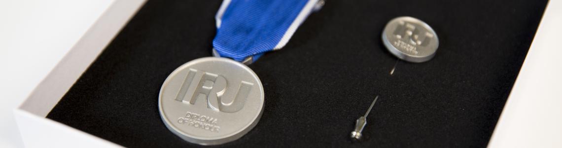 iru awards diploma of honor medals