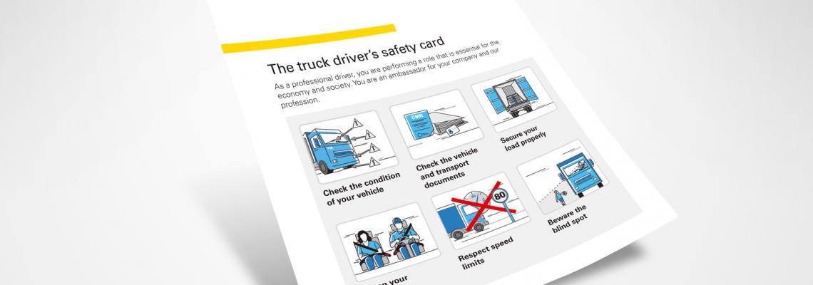 The truck driver&rsquo;s safety card