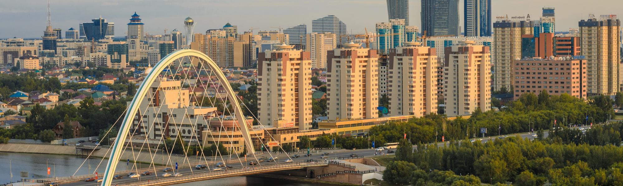 astana view from river