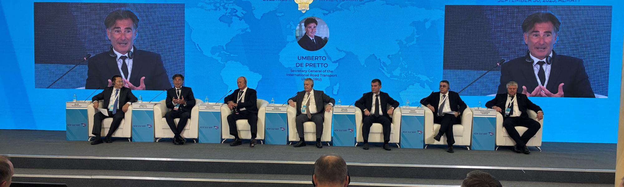 Road transport is like electricity: IRU to Almaty