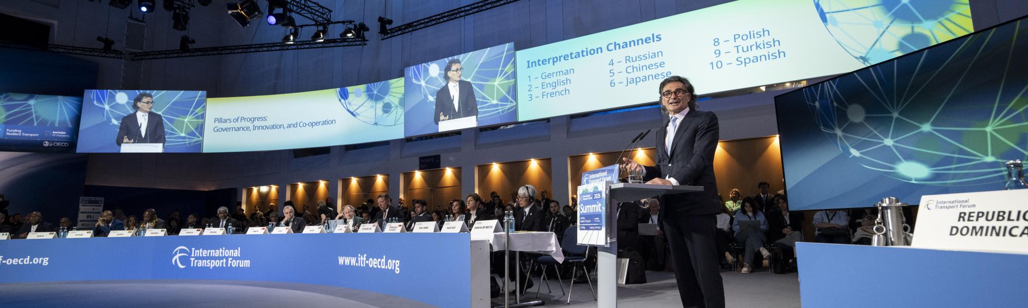 &lsquo;Help us help you&rsquo;: IRU tells transport ministers at ITF Summit