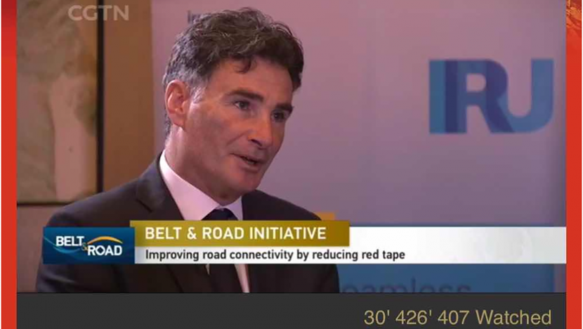 翁贝托&middot;德&middot;布雷托接受中国国际电视台（CGTN）的采访