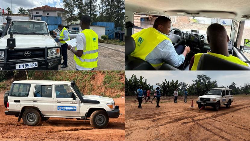 IRU provided emergency response and defensive driving training to UNHCR.