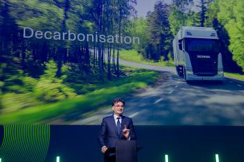 IRU Secretary General Umberto de Pretto at the Lithuania&rsquo;s annual International Transport Innovation Forum on decarbonisation