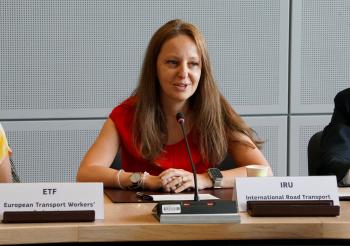 IRU EU Advocacy Director Raluca Marian