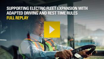 IRU workshop Supporting electric fleet expansion with adapted driving and rest time rules - Full webinar replay